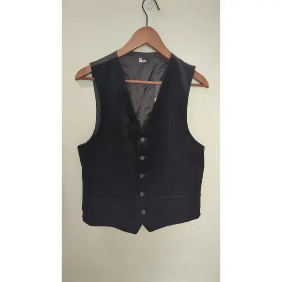 The Kooples Slim Fit Velvet Vest NWT